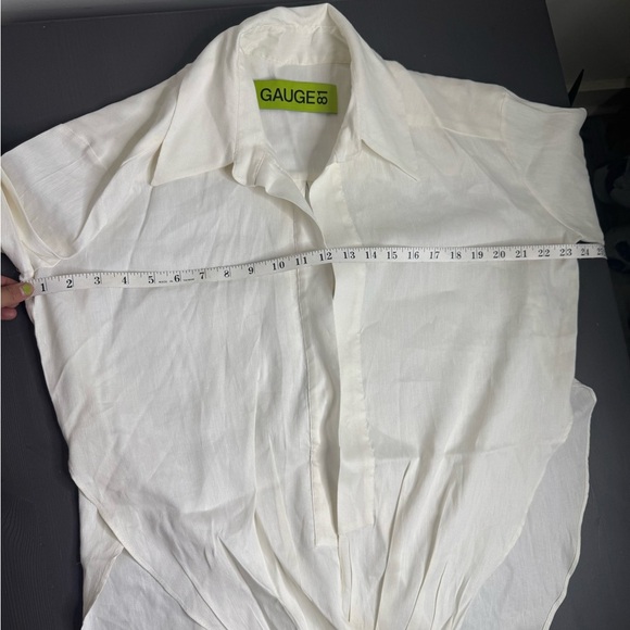 GAUGE 81 Sabinas Linen Wrap Shirt in white - Picture 7 of 11